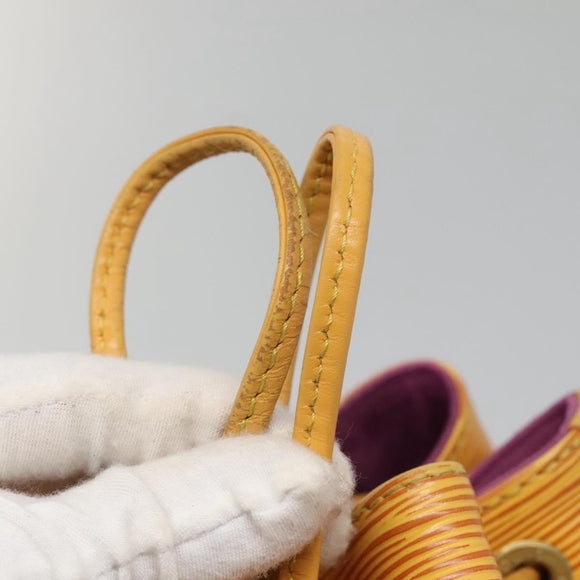 LOUIS VUITTON Epi Petit Noe Shoulder Bag Yellow M44109 LV Auth 133115