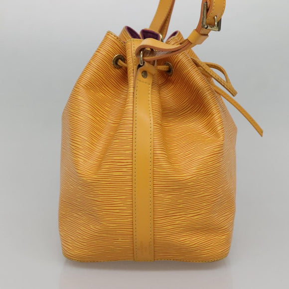 LOUIS VUITTON Epi Petit Noe Shoulder Bag Yellow M44109 LV Auth 133115
