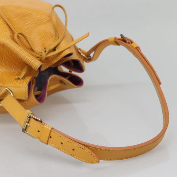 LOUIS VUITTON Epi Petit Noe Shoulder Bag Yellow M44109 LV Auth 133115