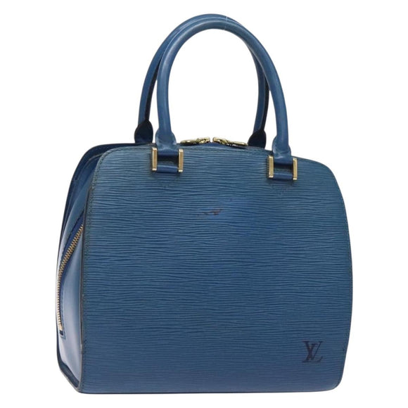 LOUIS VUITTON Epi Pont Neuf Hand Bag Blue M52055 LV Auth 133116