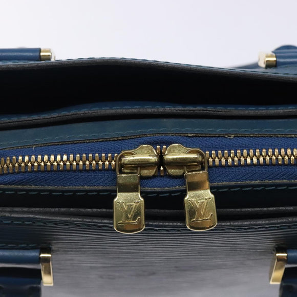 LOUIS VUITTON Epi Pont Neuf Hand Bag Blue M52055 LV Auth 133116