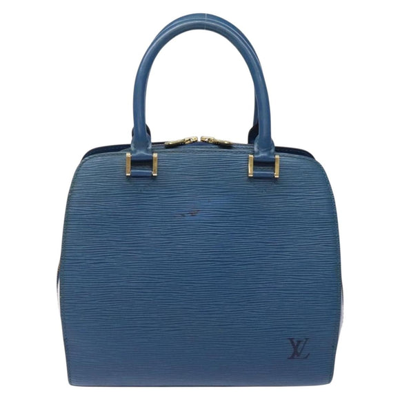 LOUIS VUITTON Epi Pont Neuf Hand Bag Blue M52055 LV Auth 133116