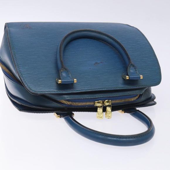 LOUIS VUITTON Epi Pont Neuf Hand Bag Blue M52055 LV Auth 133116