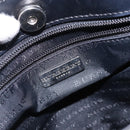 BURBERRY Nova Check Hand Bag PVC Beige Silver Auth 133131-11