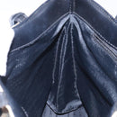 BURBERRY Nova Check Hand Bag PVC Beige Silver Auth 133131-18