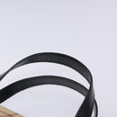 BURBERRY Nova Check Hand Bag PVC Beige Silver Auth 133131-8