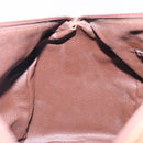 Burberrys Nova Check Hand Bag PVC Leather Green Gold Auth 133132-20