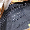 Salvatore Ferragamo Sunflower Shoulder Bag Canvas Yellow Auth 133137-15