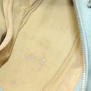 BOTTEGA VENETA INTRECCIATO Shoulder Bag Leather Light Blue Gold Auth 133141-16