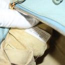 BOTTEGA VENETA INTRECCIATO Shoulder Bag Leather Light Blue Gold Auth 133141-20