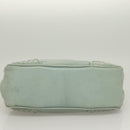 BOTTEGA VENETA INTRECCIATO Shoulder Bag Leather Light Blue Gold Auth 133141-9