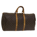 LOUIS VUITTON Monogram Keepall 55 Boston Bag M41424 LV Auth 133150-1