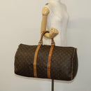 LOUIS VUITTON Monogram Keepall 55 Boston Bag M41424 LV Auth 133150-22