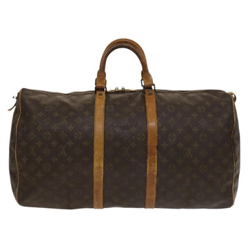 LOUIS VUITTON Monogram Keepall 55 Boston Bag M41424 LV Auth 133150 - 0