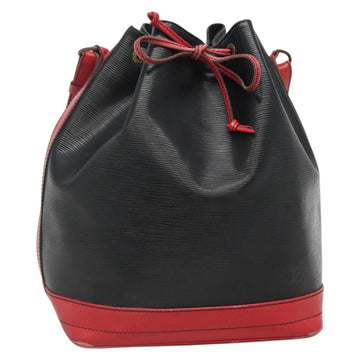 LOUIS VUITTON Epi Noe Shoulder Bag Bicolor Black Red M44017 LV Auth 133153