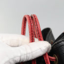 LOUIS VUITTON Epi Noe Shoulder Bag Bicolor Black Red M44017 LV Auth 133153-10