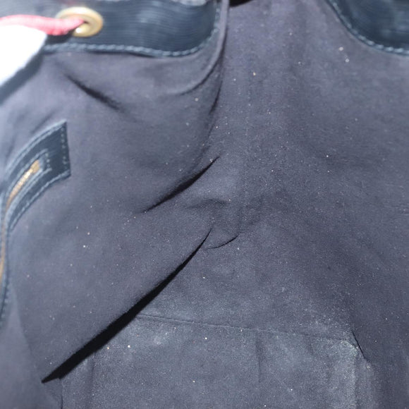 LOUIS VUITTON Epi Noe Shoulder Bag Bicolor Black Red M44017 LV Auth 133153