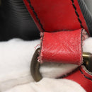 LOUIS VUITTON Epi Noe Shoulder Bag Bicolor Black Red M44017 LV Auth 133153-12