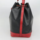 LOUIS VUITTON Epi Noe Shoulder Bag Bicolor Black Red M44017 LV Auth 133153-4