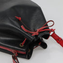 LOUIS VUITTON Epi Noe Shoulder Bag Bicolor Black Red M44017 LV Auth 133153-6