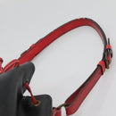 LOUIS VUITTON Epi Noe Shoulder Bag Bicolor Black Red M44017 LV Auth 133153-8