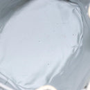 Christian Dior Trotter Canvas Romantic Shoulder Bag PVC White Silver Auth 133156-11