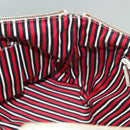 GUCCI Tote Bag Canvas Navy Gold 141470 Auth 133157-19