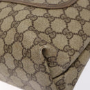 GUCCI GG Supreme Web Sherry Line Tote Bag PVC Beige Red 39 02 003 Auth 133158-10
