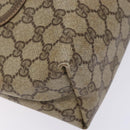 GUCCI GG Supreme Web Sherry Line Tote Bag PVC Beige Red 39 02 003 Auth 133158-11