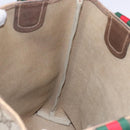 GUCCI GG Supreme Web Sherry Line Tote Bag PVC Beige Red 39 02 003 Auth 133158-17