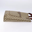 GUCCI GG Supreme Web Sherry Line Tote Bag PVC Beige Red 39 02 003 Auth 133158-4