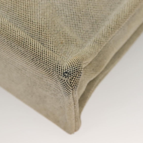 HERMES Fourre Tout MM Hand Bag Canvas Gray Silver Auth 133159