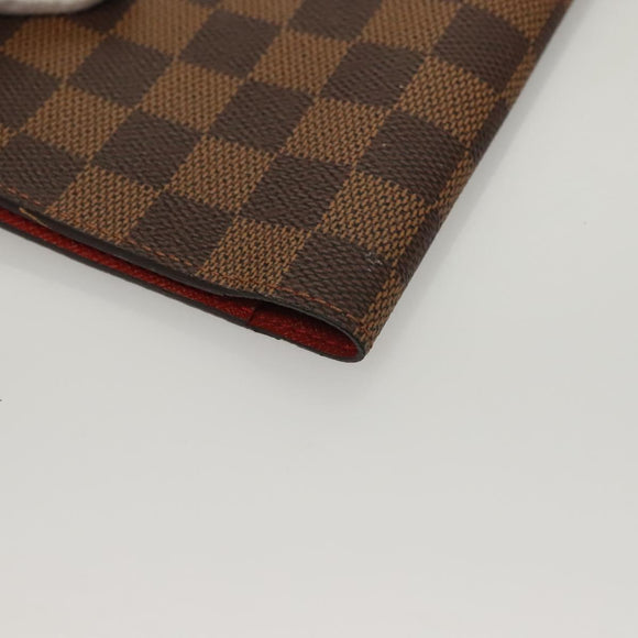 LOUIS VUITTON Damier Ebene CD Holder Pouch N62935 LV Auth 133166