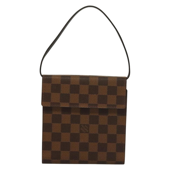 LOUIS VUITTON Damier Ebene CD Holder Pouch N62935 LV Auth 133166