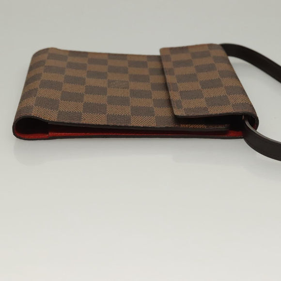 LOUIS VUITTON Damier Ebene CD Holder Pouch N62935 LV Auth 133166