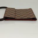 LOUIS VUITTON Damier Ebene CD Holder Pouch N62935 LV Auth 133166-4