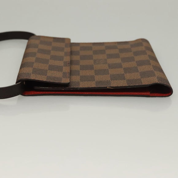 LOUIS VUITTON Damier Ebene CD Holder Pouch N62935 LV Auth 133166
