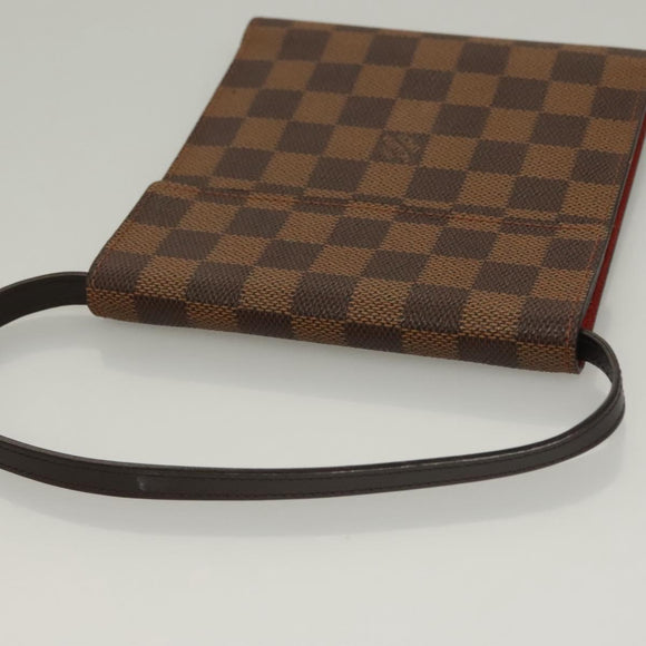 LOUIS VUITTON Damier Ebene CD Holder Pouch N62935 LV Auth 133166