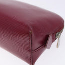 LOUIS VUITTON Epi Pochette Cosmetic PM Pouch Fuchsia M40641 LV Auth 133170-15