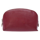 LOUIS VUITTON Epi Pochette Cosmetic PM Pouch Fuchsia M40641 LV Auth 133170-13