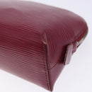 LOUIS VUITTON Epi Pochette Cosmetic PM Pouch Fuchsia M40641 LV Auth 133170-7