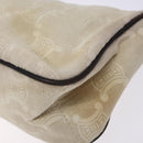 CELINE Macadam Canvas Accessory Pouch PVC Beige Auth 133172-9