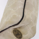 CELINE Macadam Canvas Accessory Pouch PVC Beige Auth 133172-14