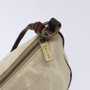 CELINE Macadam Canvas Accessory Pouch PVC Beige Auth 133172-17