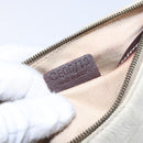 CELINE Macadam Canvas Accessory Pouch PVC Beige Auth 133172-12