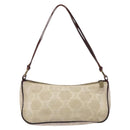 CELINE Macadam Canvas Accessory Pouch PVC Beige Auth 133172-2
