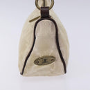 CELINE Macadam Canvas Accessory Pouch PVC Beige Auth 133172-4