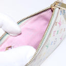 LOUIS VUITTON Monogram Multicolor Pochette Cles NM White M93734 LV Auth 133176-17
