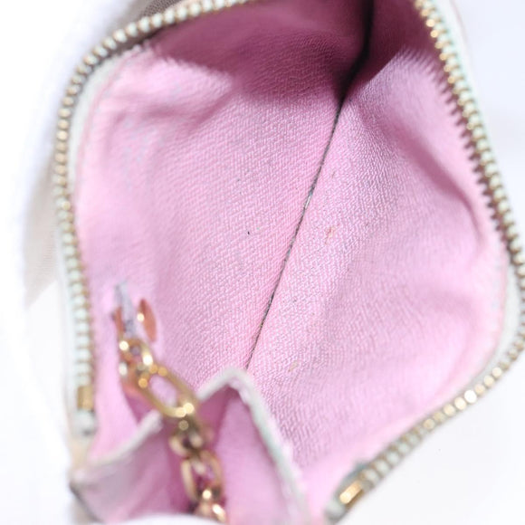 LOUIS VUITTON Monogram Multicolor Pochette Cles NM White M93734 LV Auth 133176
