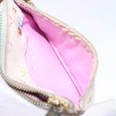 LOUIS VUITTON Monogram Multicolor Pochette Cles NM White M93734 LV Auth 133176-11
